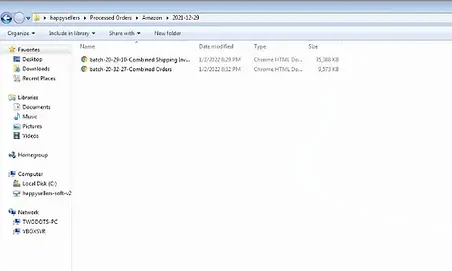 Combine Shipping Labels PDF