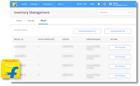 Dot Recall - Automatically Recall Flipkart Inventory