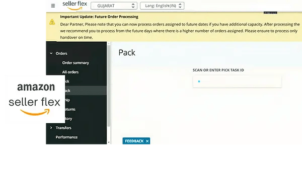Amazon Seller Flex Order Processing